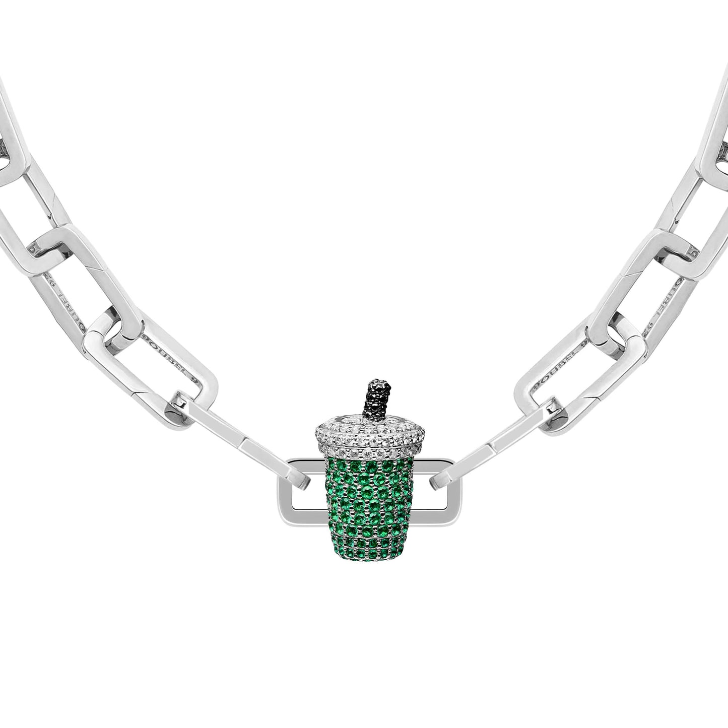 Iced Matcha Stoneset Charm