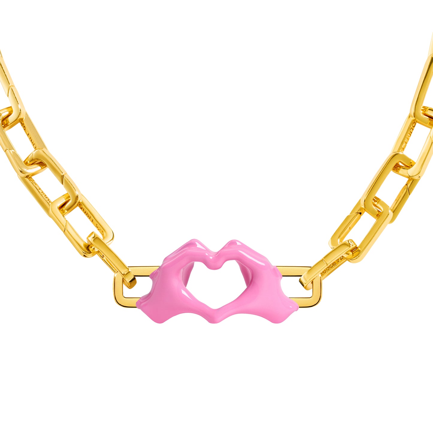 Heart Hands Charm (Gold)