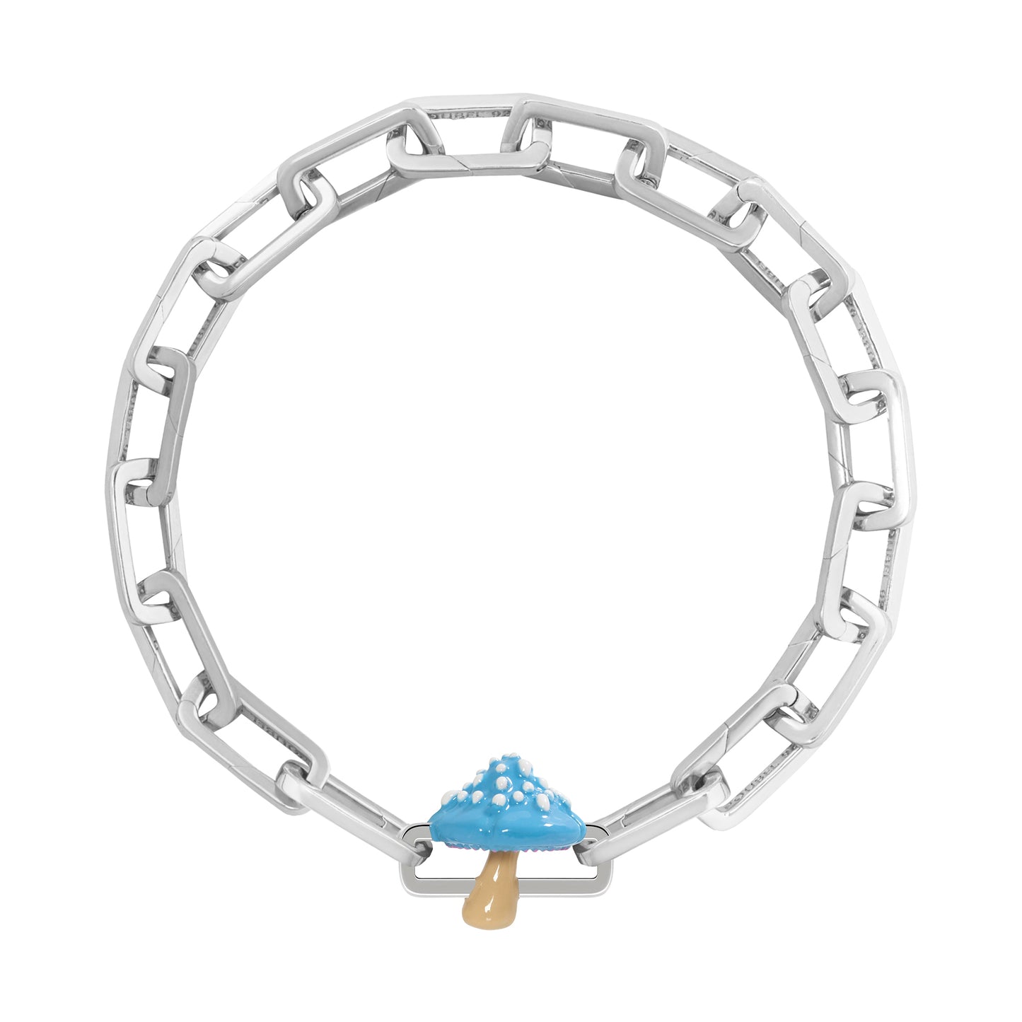 Blue Mushroom Charm
