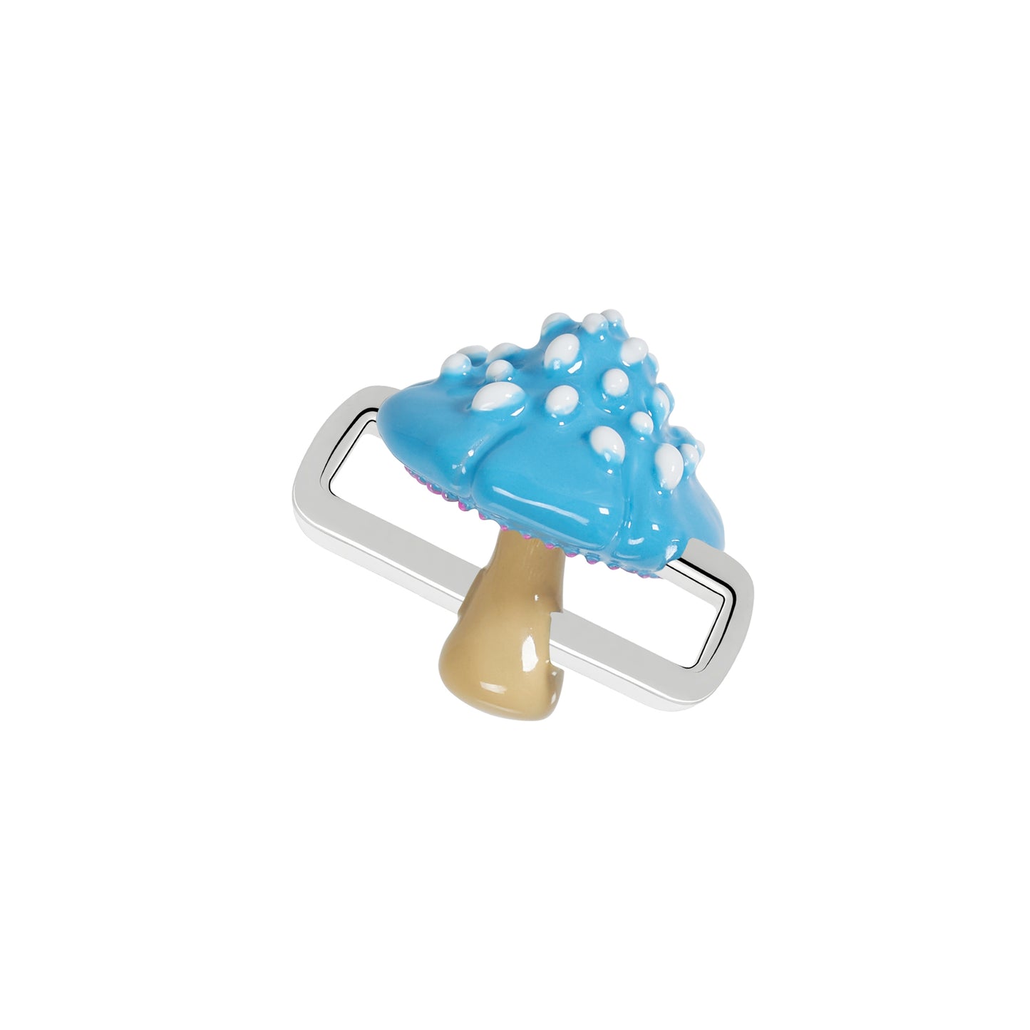 Blue Mushroom Charm