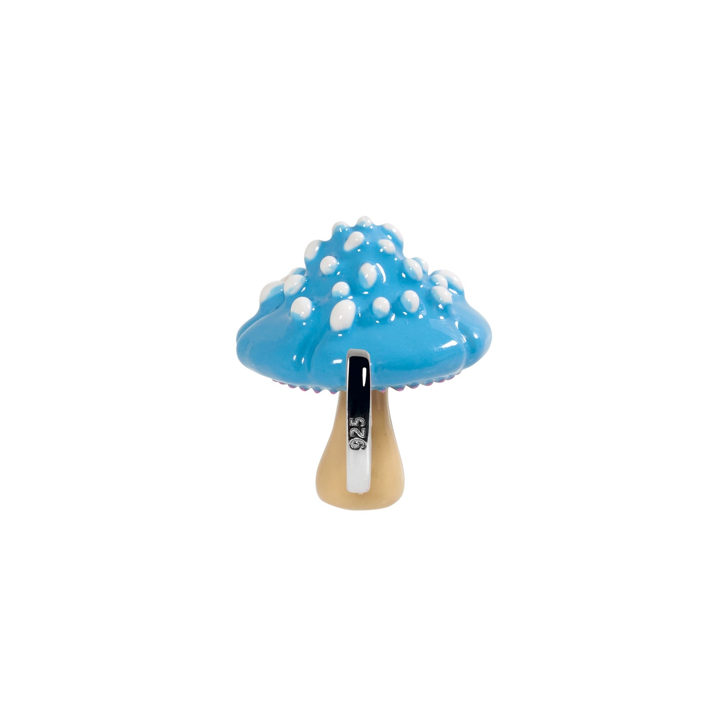 Blue Mushroom Charm