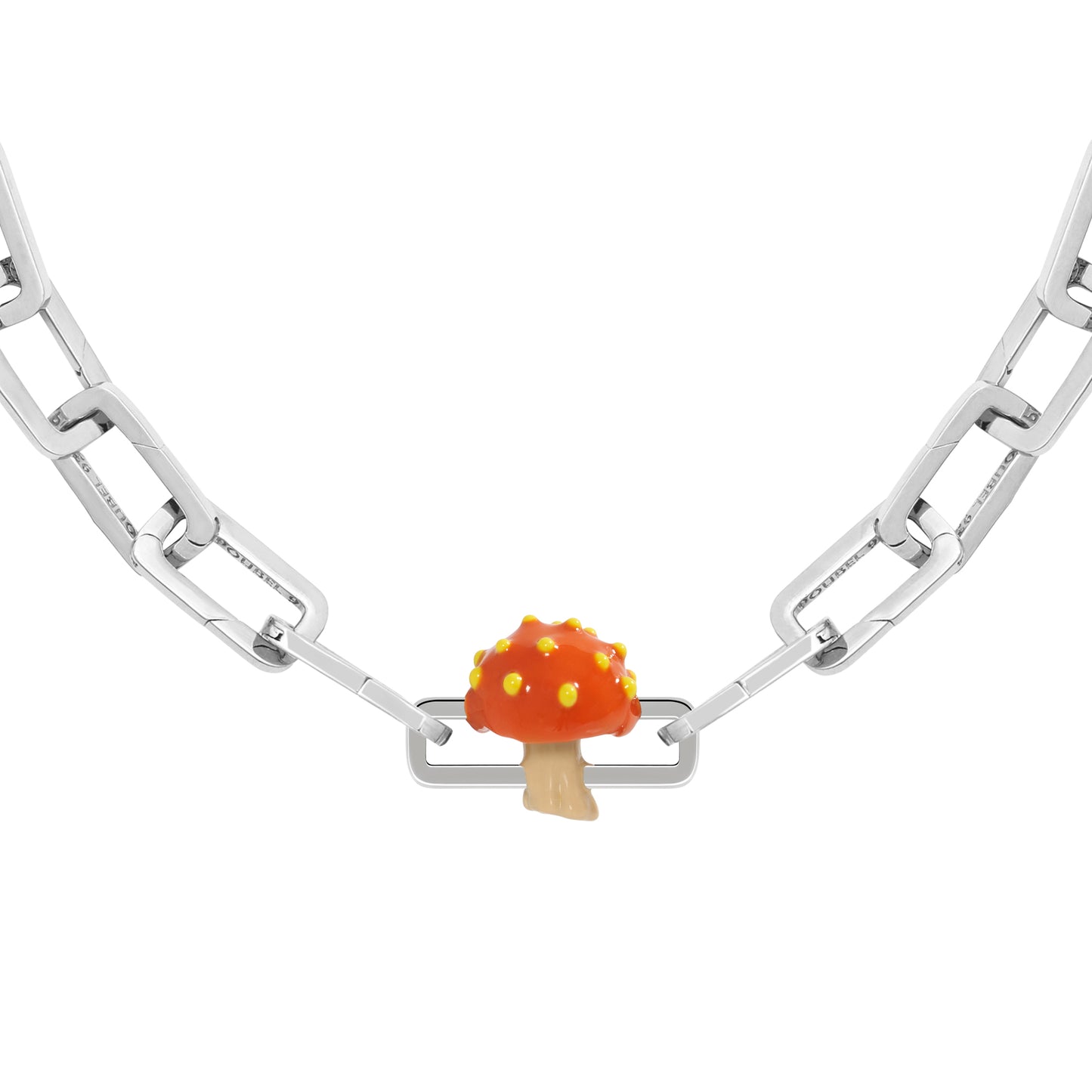 Orange Mushroom Charm