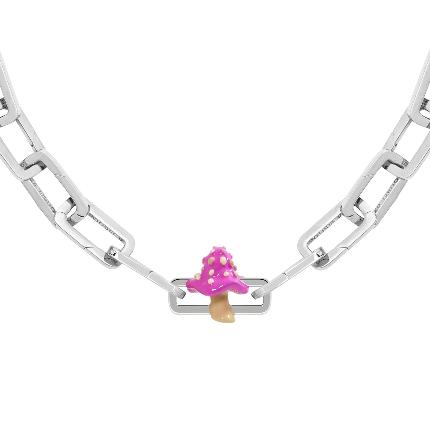 Pink Mushroom Charm