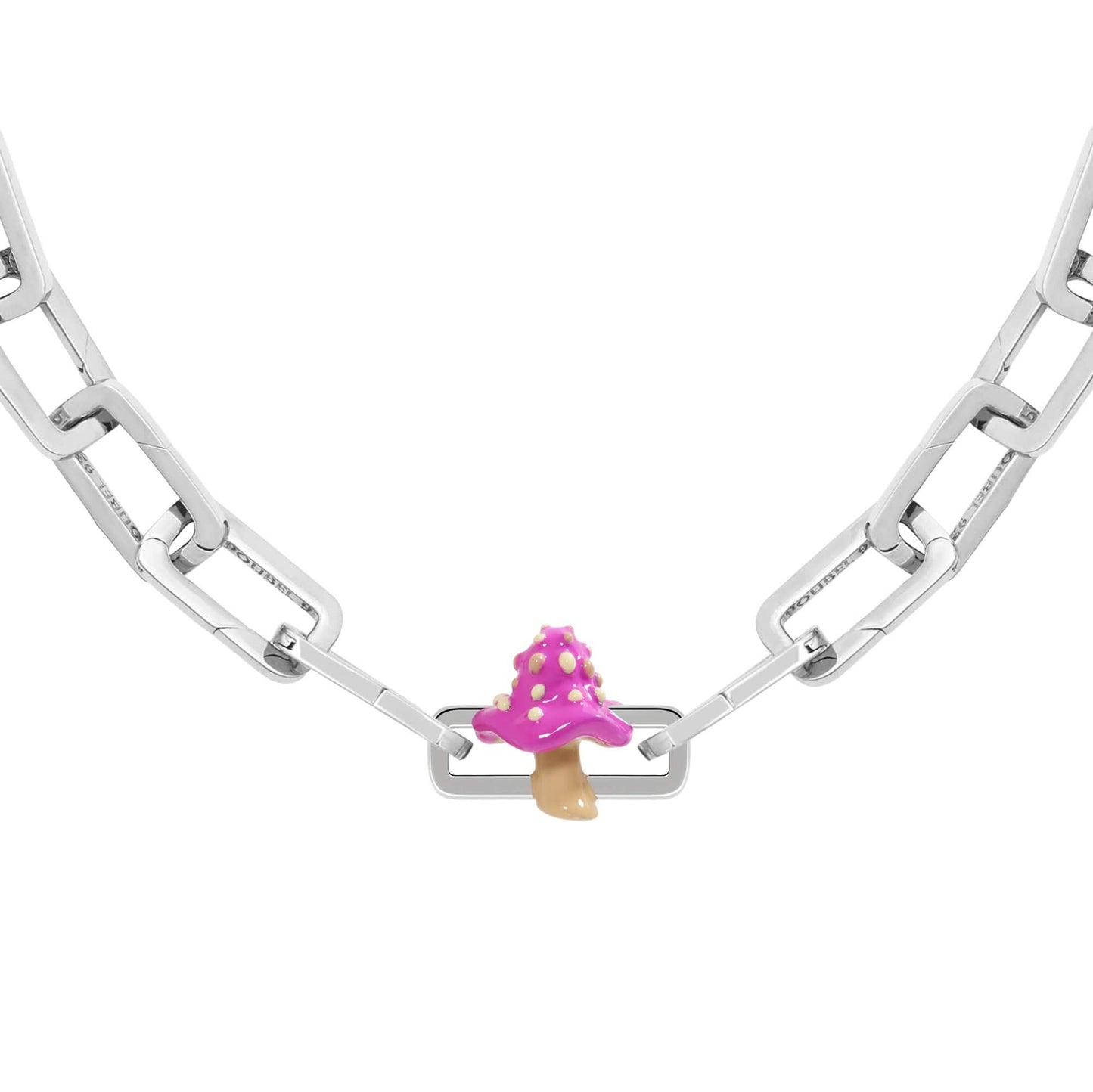 Pink Mushroom Charm