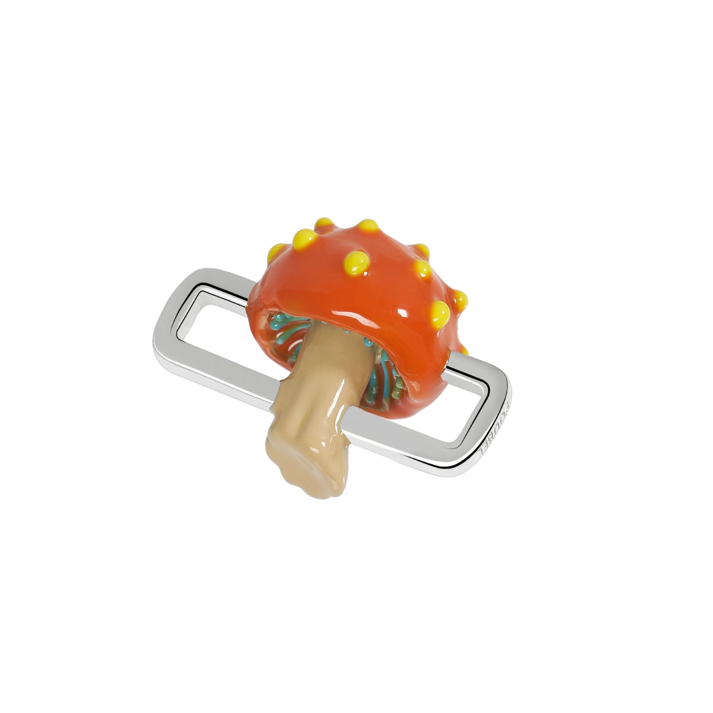 Orange Mushroom Charm