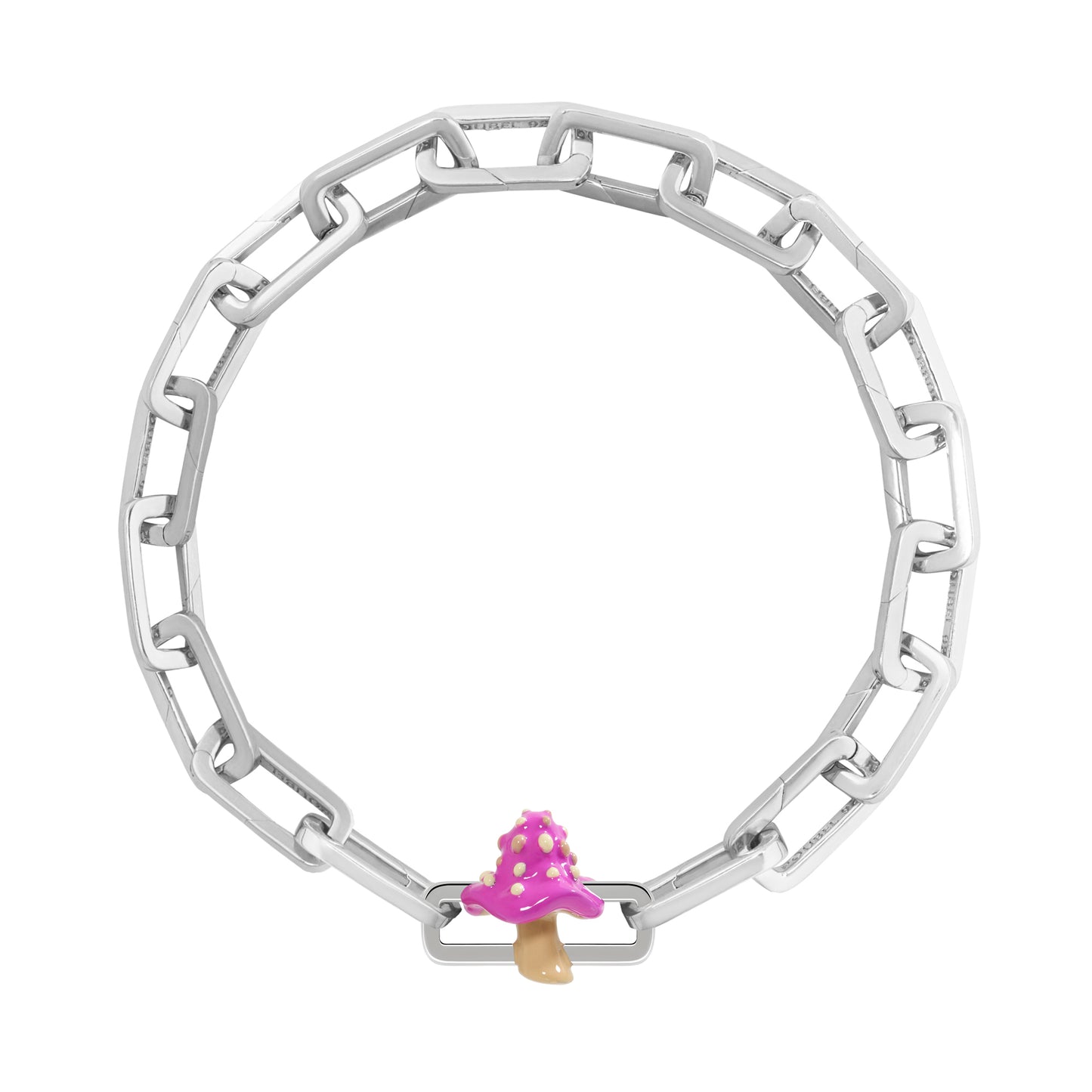 Pink Mushroom Charm