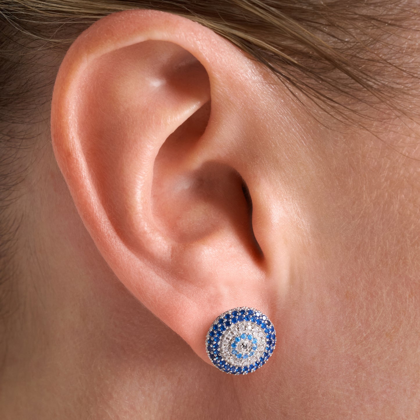 Evil Eye Stoneset Studs