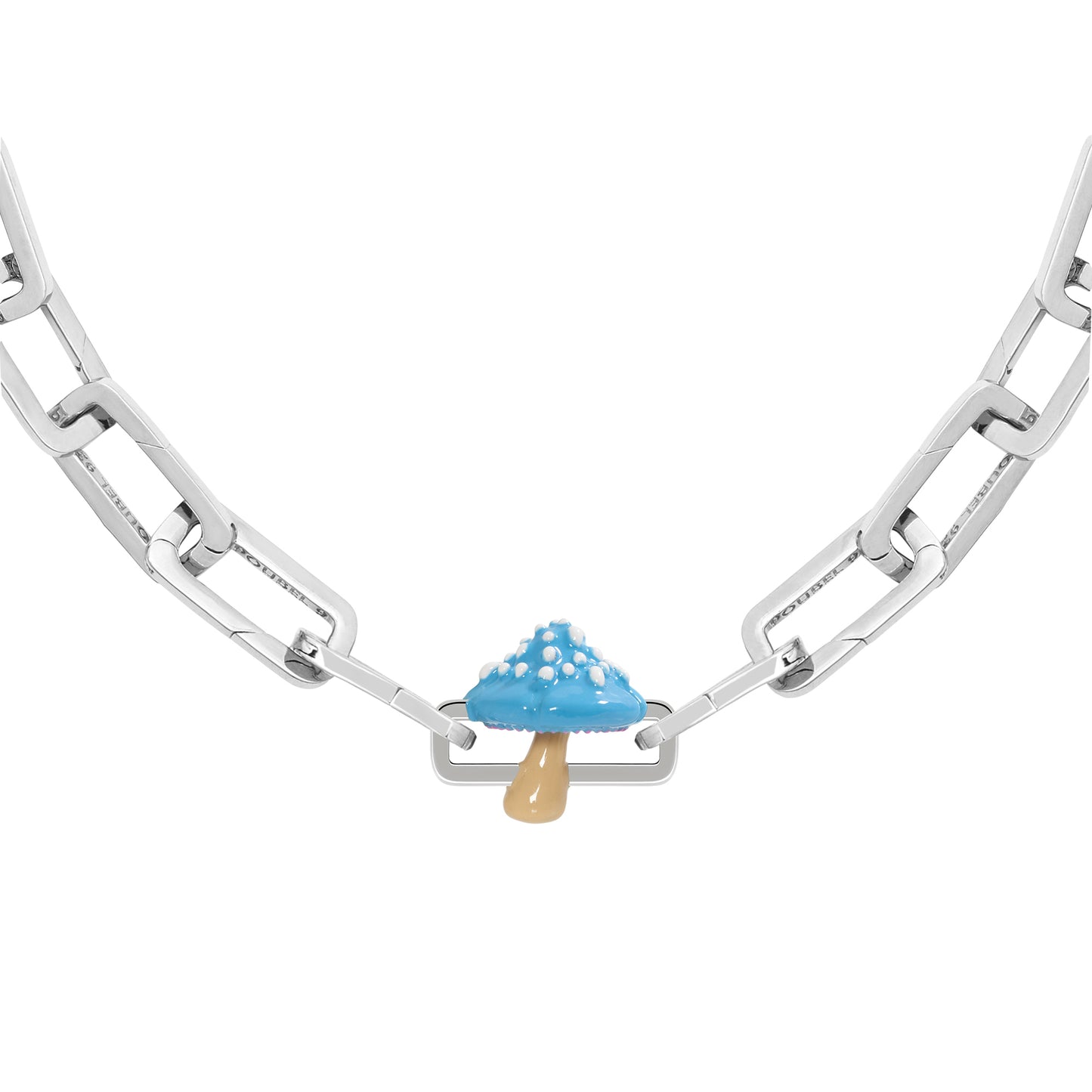 Blue Mushroom Charm
