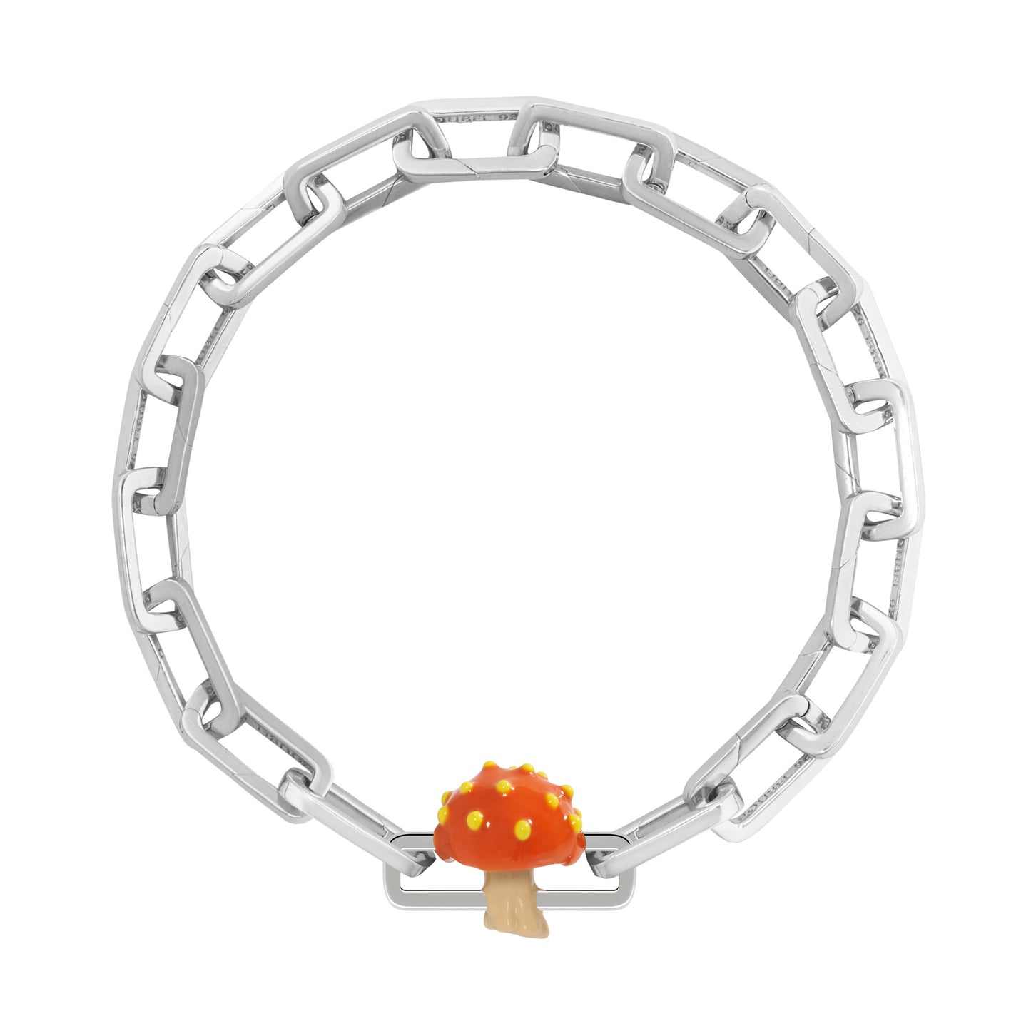Orange Mushroom Charm