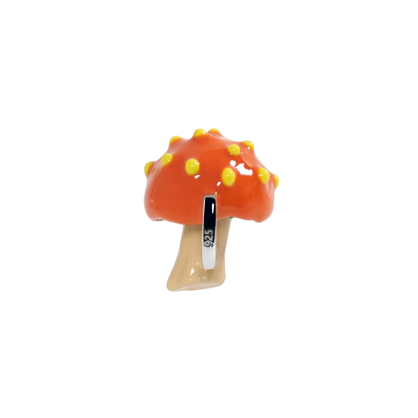 Orange Mushroom Charm