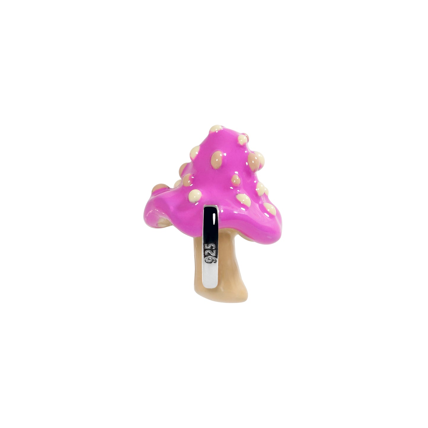 Pink Mushroom Charm