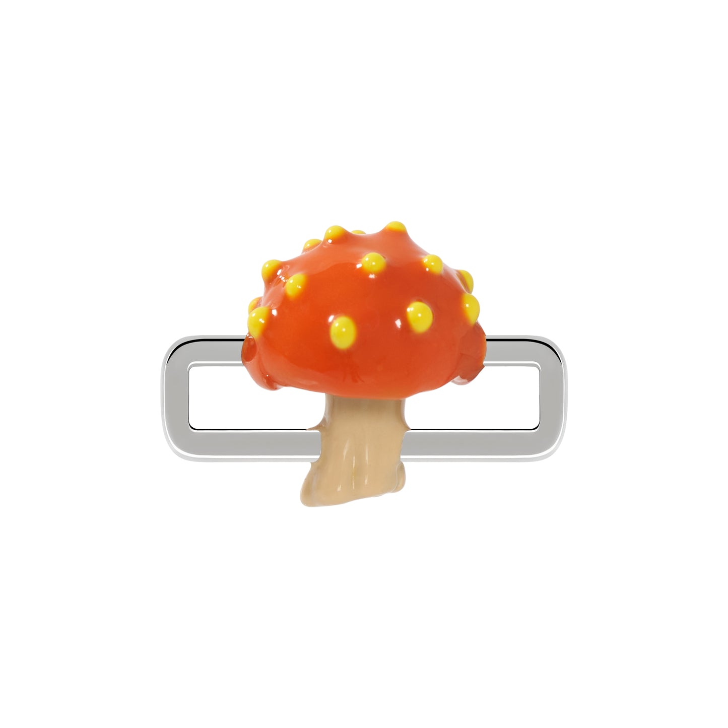 Orange Mushroom Charm