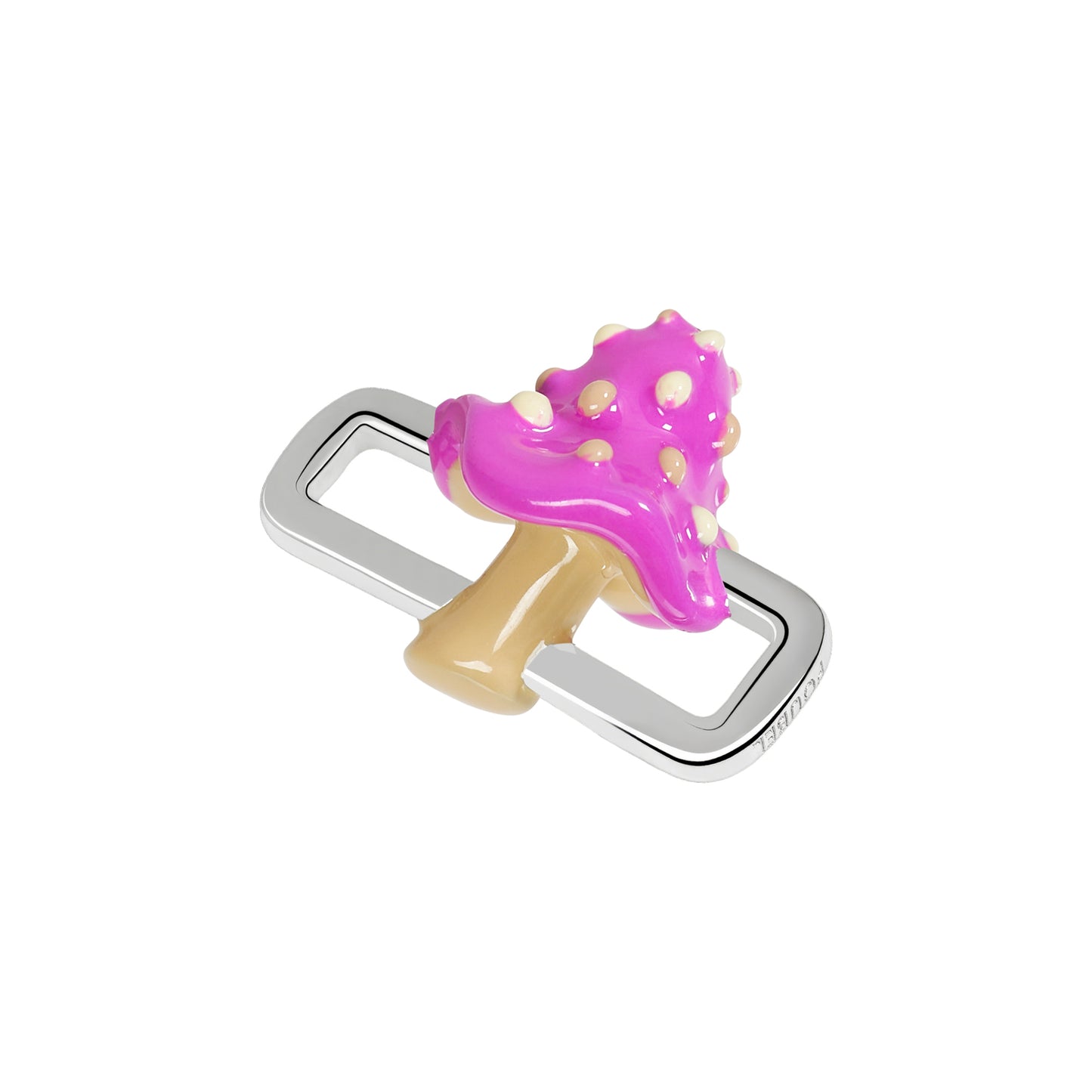 Pink Mushroom Charm