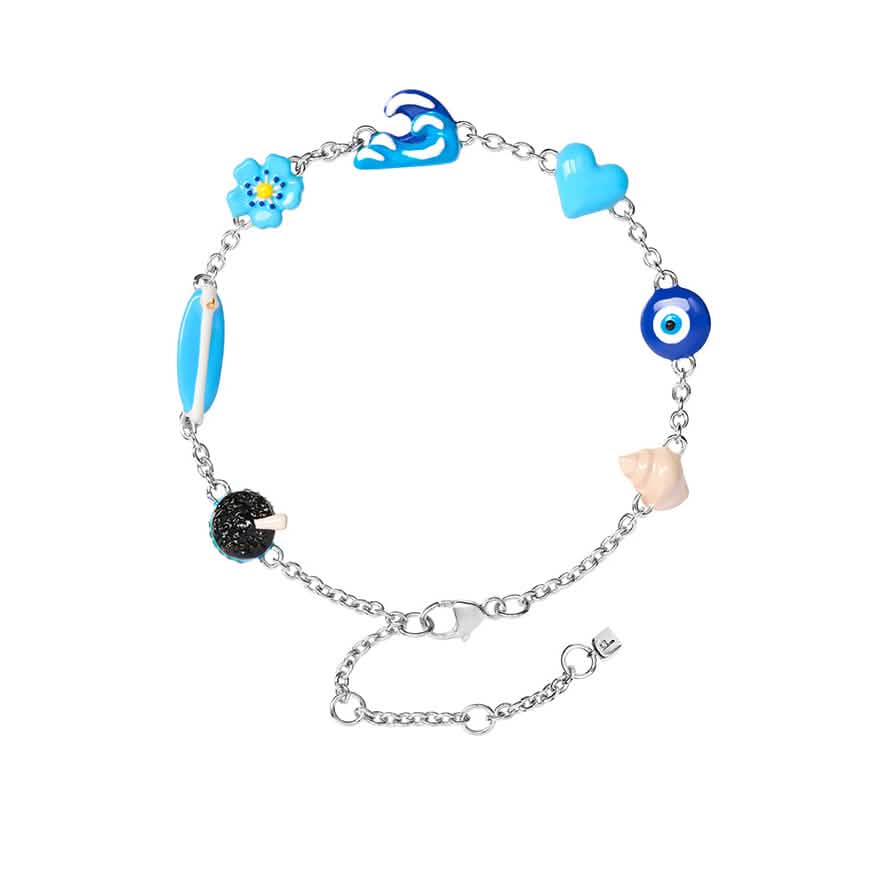 Azure Mini Charm Bracelet – Poubel
