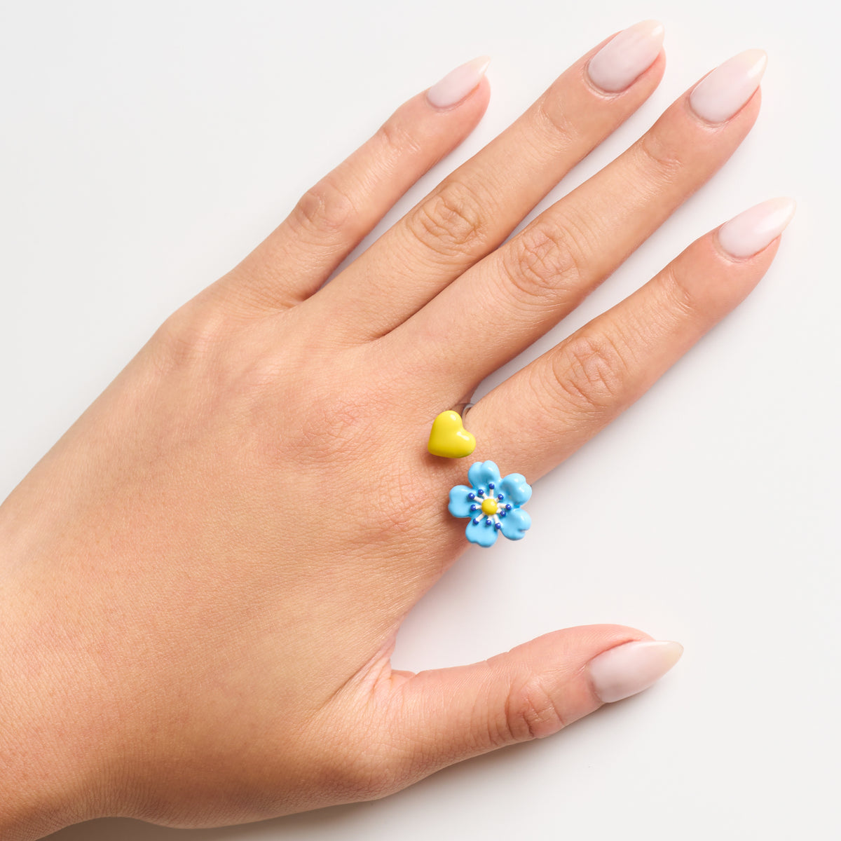 Fleur Bleue Spacer Ring