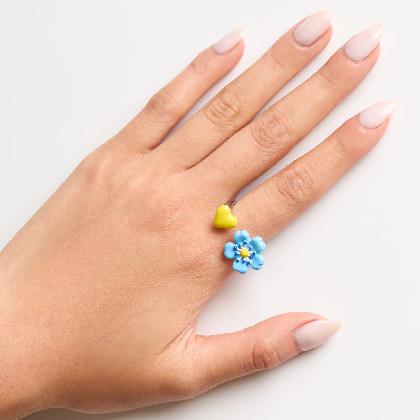 Fleur Bleue Spacer Ring