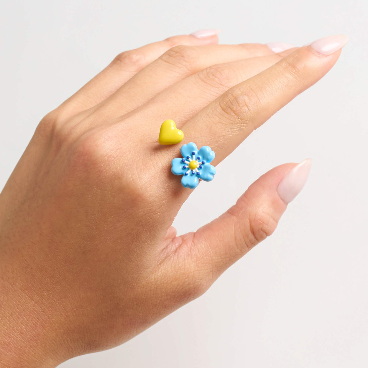 Fleur Bleue Spacer Ring