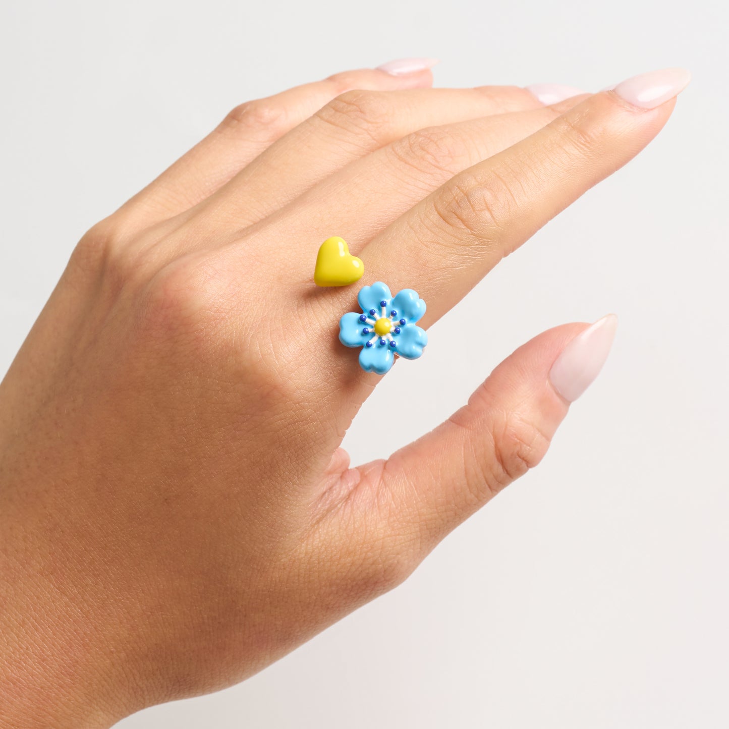 Fleur Bleue Spacer Ring