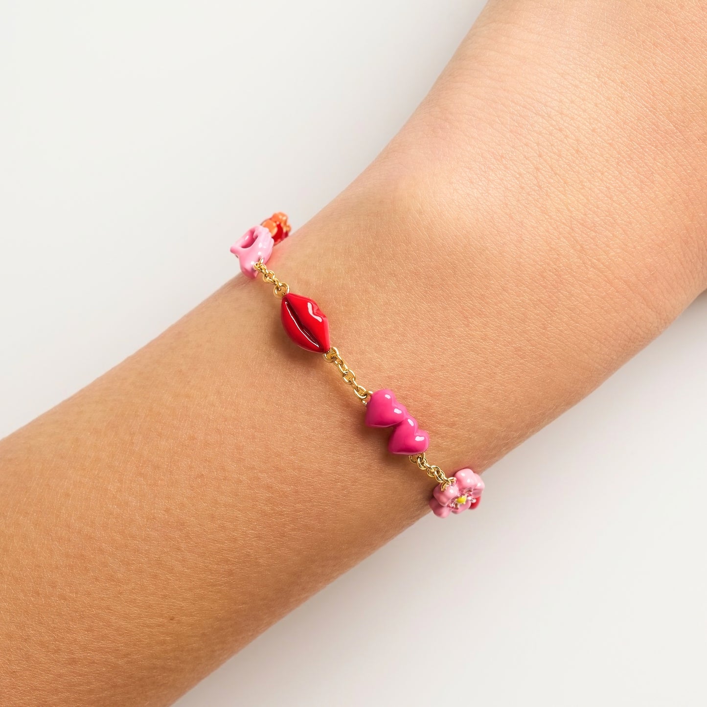 L'Amour Mini Charm Bracelet (Gold)