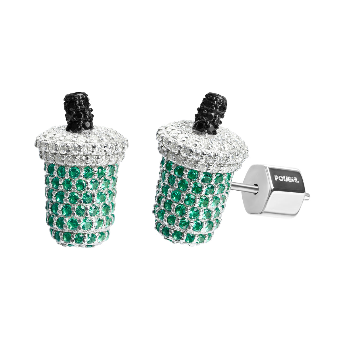 Iced Matcha Stoneset Studs