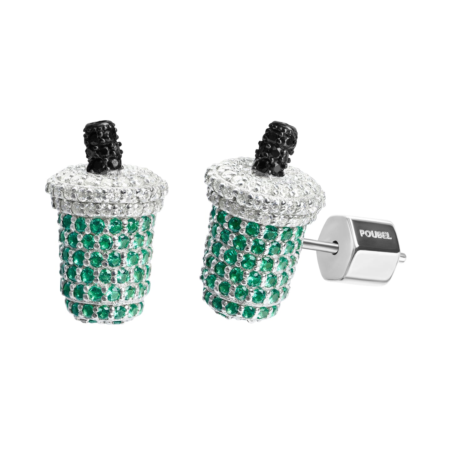 Iced Matcha Stoneset Studs