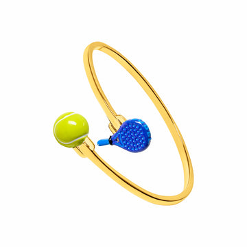 Padel & Tennis Ball Bangle (Gold)