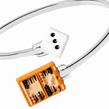 Dice & Backgammon Bangle