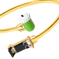 Iced Matcha & Pilates Bangle (Gold)