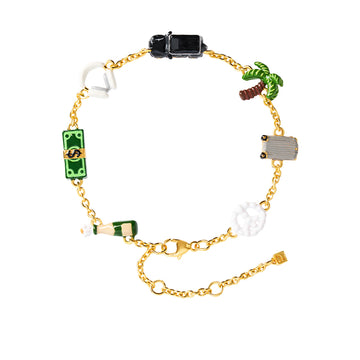 Malibu Mini Charm Bracelet (Gold)