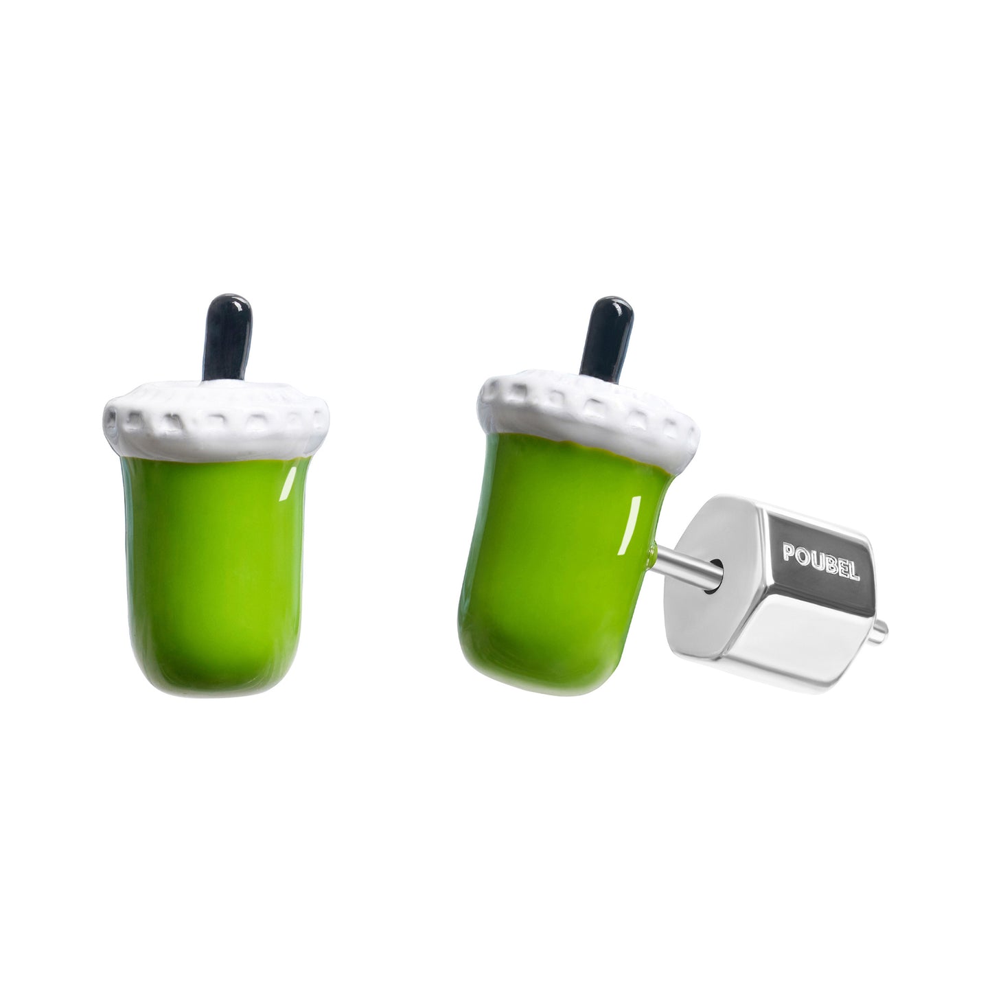 Iced Matcha Stud Earrings