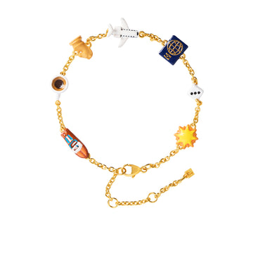 Sardinia Mini Charm Bracelet (Gold)