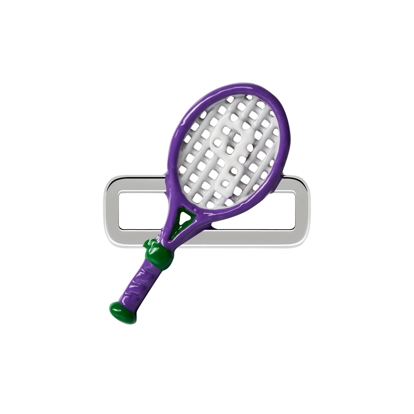 Purple Tennis Racket Charm