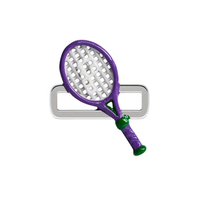 Purple Tennis Racket Charm