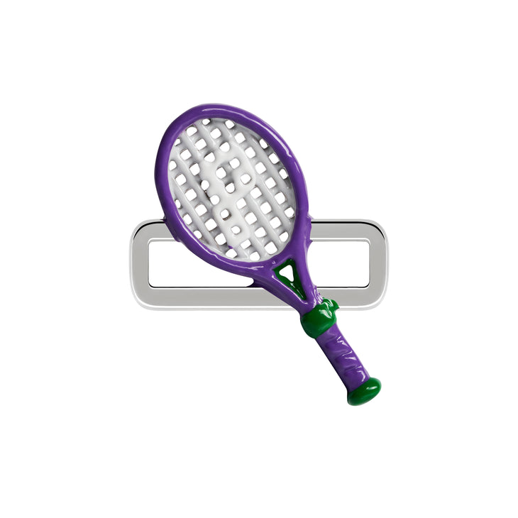 Purple Tennis Racket Charm