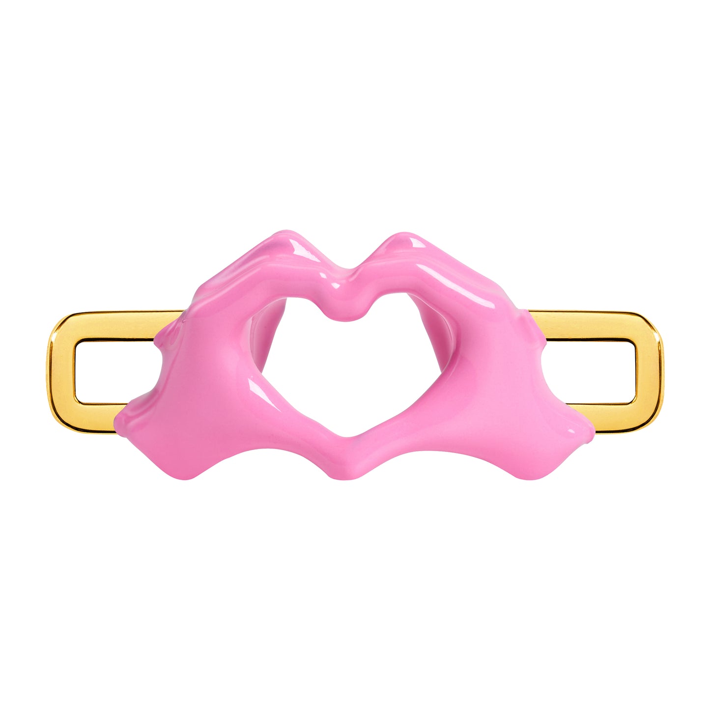 Heart Hands Charm (Gold)