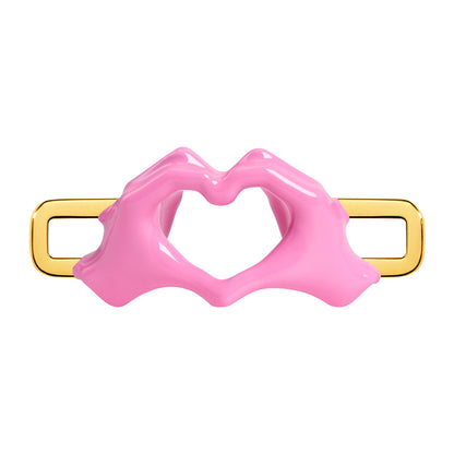 Heart Hands Charm (Gold)