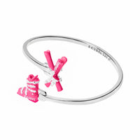 Pink Skis & Pink Ski Boot Bangle