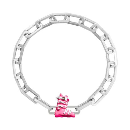 Pink Ski Boot Charm