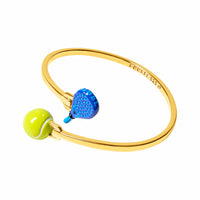 Padel & Tennis Ball Bangle (Gold)