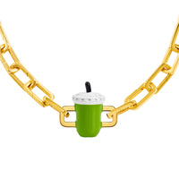 Iced Matcha Charm (Gold)
