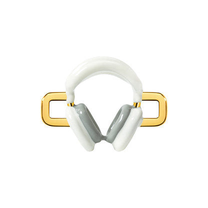 Headphones Charm (Gold)