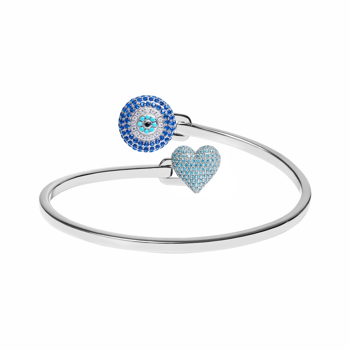 Evil Eye Stoneset Bangle