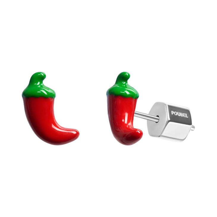 Chilli Pepper Studs