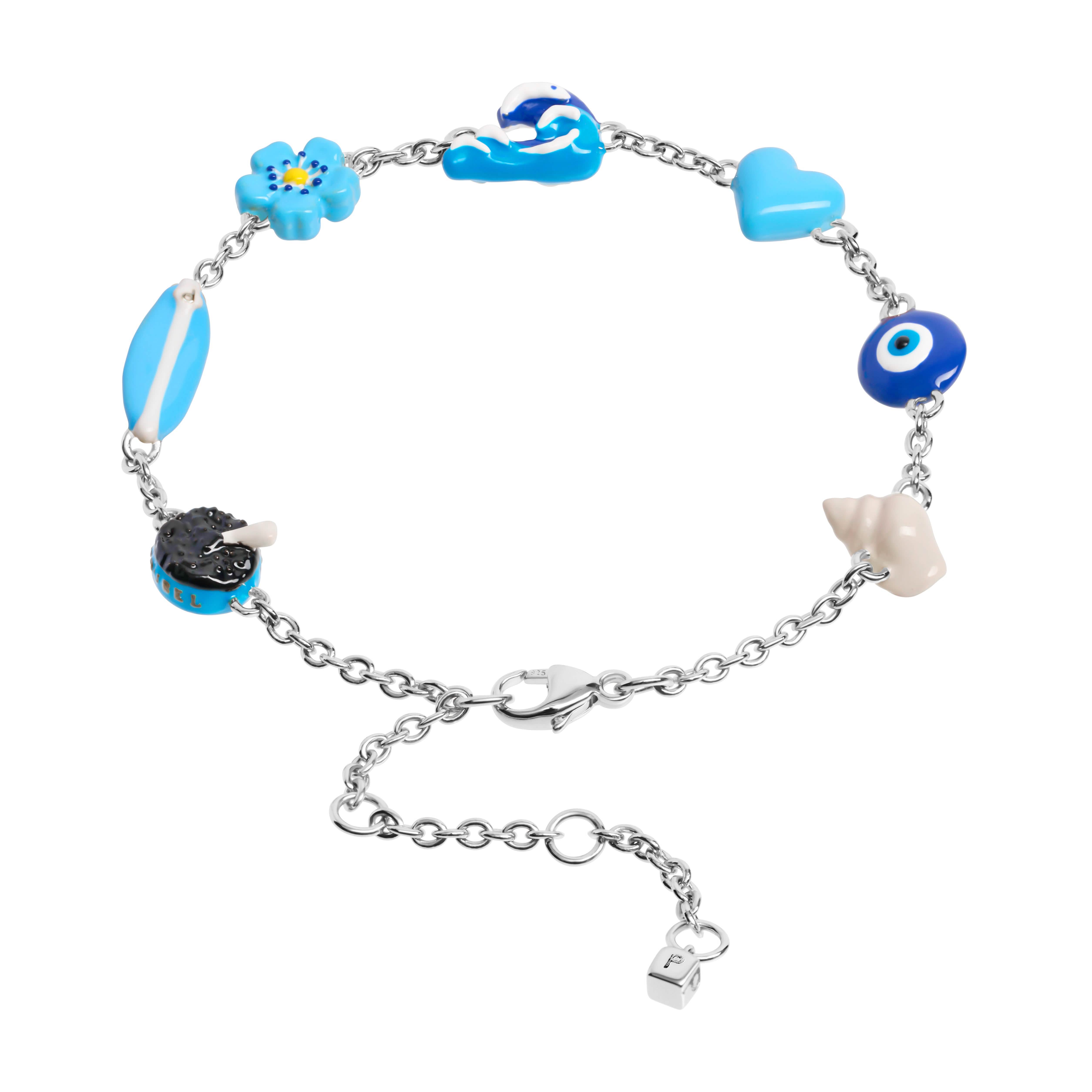 Azure Mini Charm Bracelet – Poubel