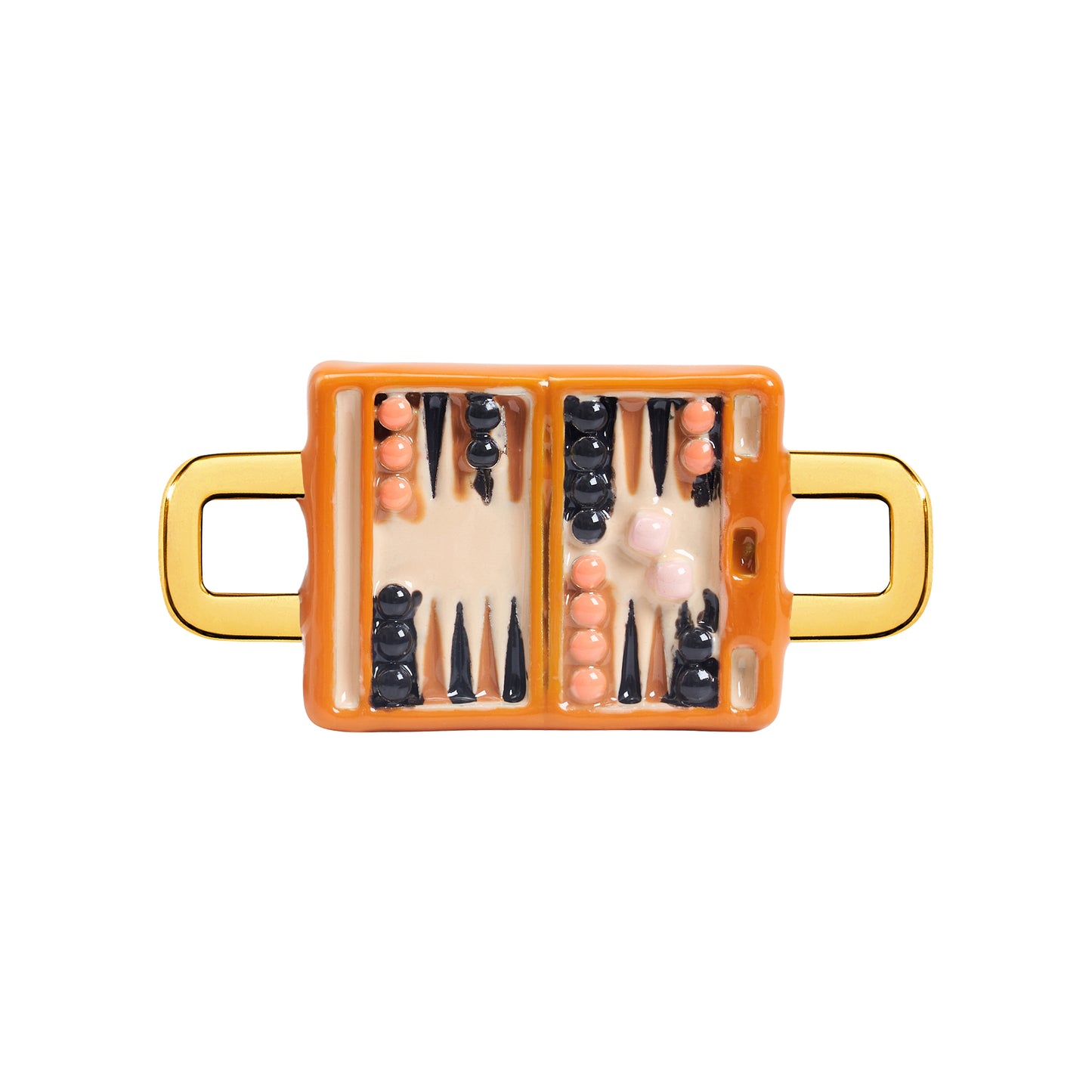 Backgammon Charm (Gold)