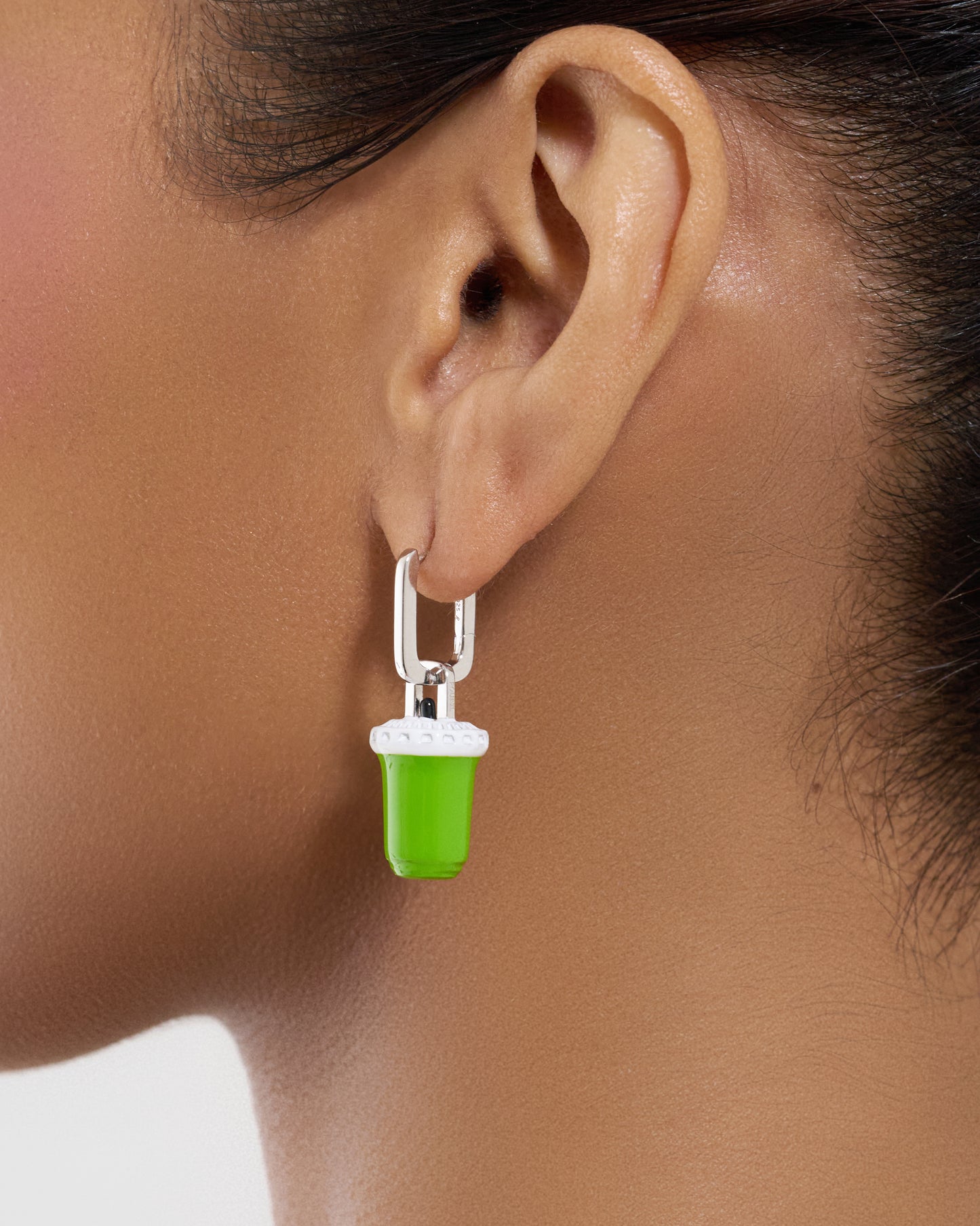 Iced Matcha Pendant Earrings