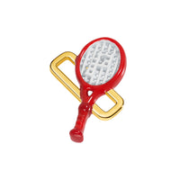 Tennis Racket Charm (Gold)