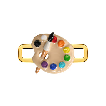 Paint Palette Charm (Gold)