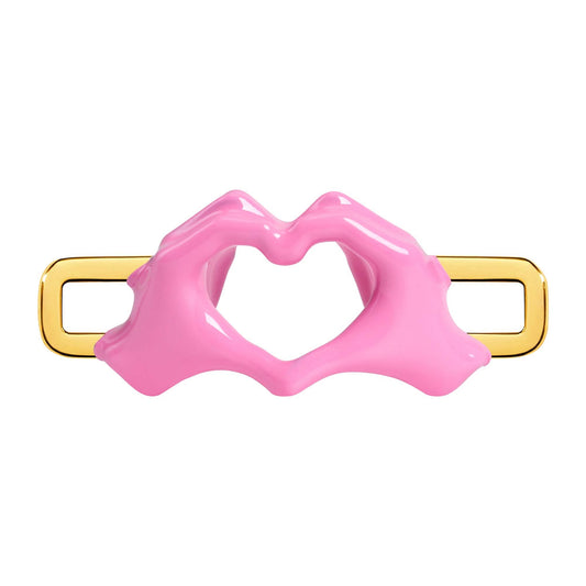 Heart Hands Charm (Gold)