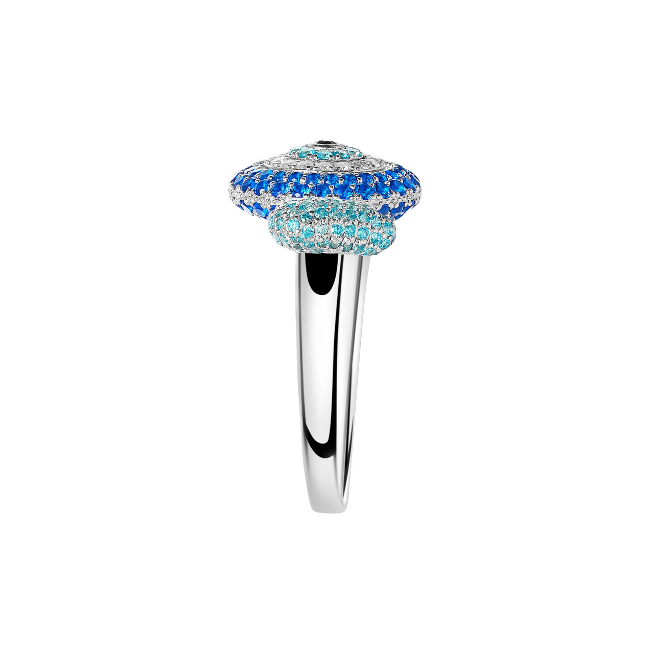 Evil Eye Stoneset Spacer Ring
